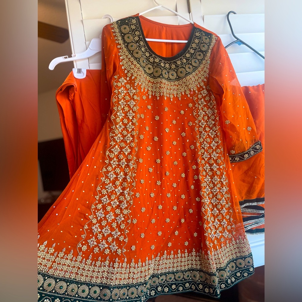 Pakistani brand new wedding dress
Hand embroidered